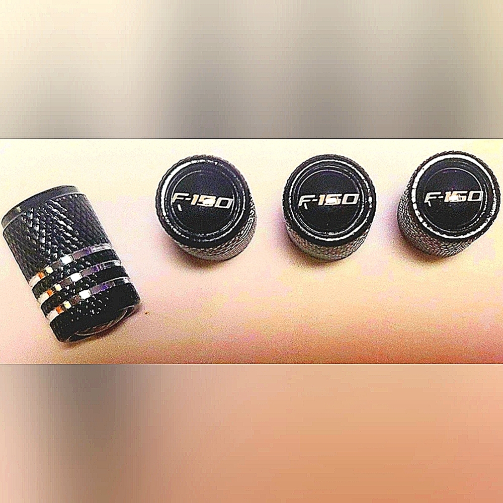 NEW! Black Ford F-150 Tire Valve Caps